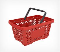 Покупательская корзина JAZZ —  Корпус имеет увеличенный объём 28 литров для наполнения ещё большим количеством товаров.